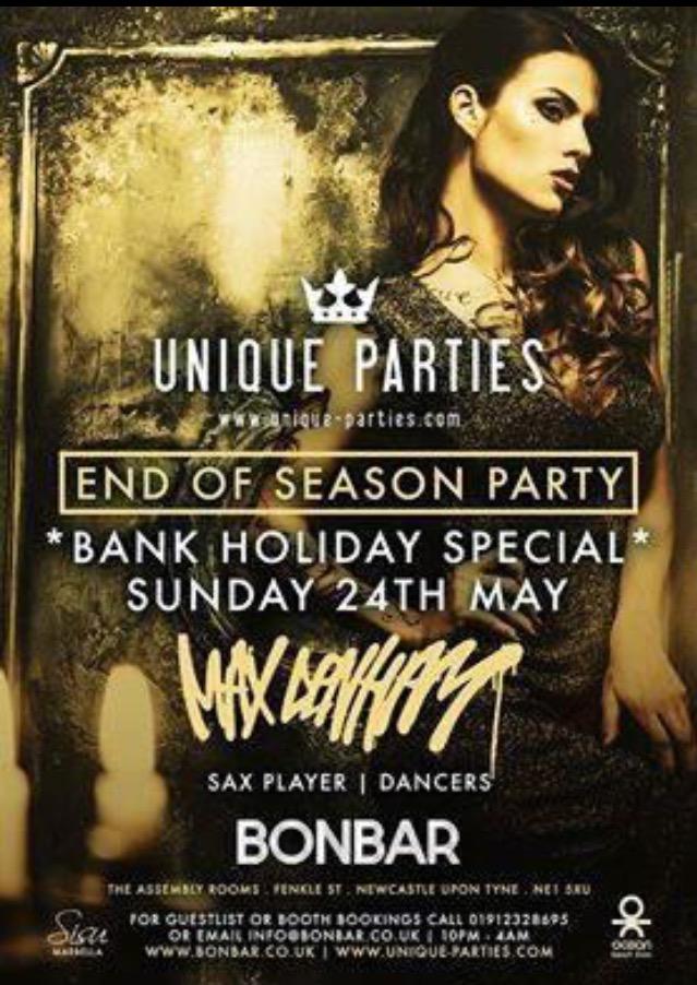 vanitylist_'s tweet image. After a huge night at @BonbarNewcastle last time we are back next Sunday with @MaxDenham - Huge night ahead!!
