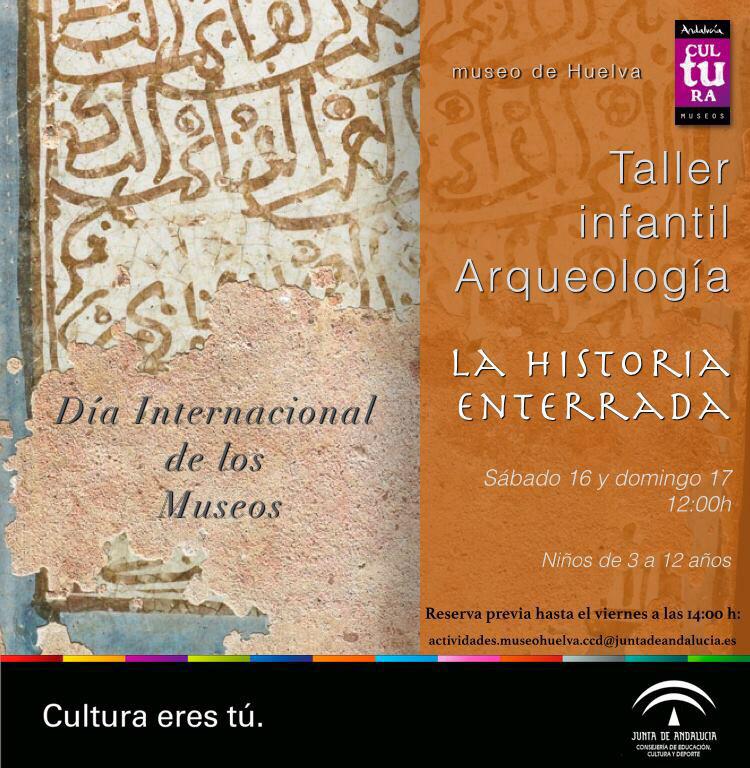 HuelvaSi's tweet photo. Taller infantil de arqueología 'La historia enterrada' #DiaInternacionalDeLosMuseos @MuseodeHuelva @AndaluciaTuCult http://t.co/rK6jeFZ7Tb
