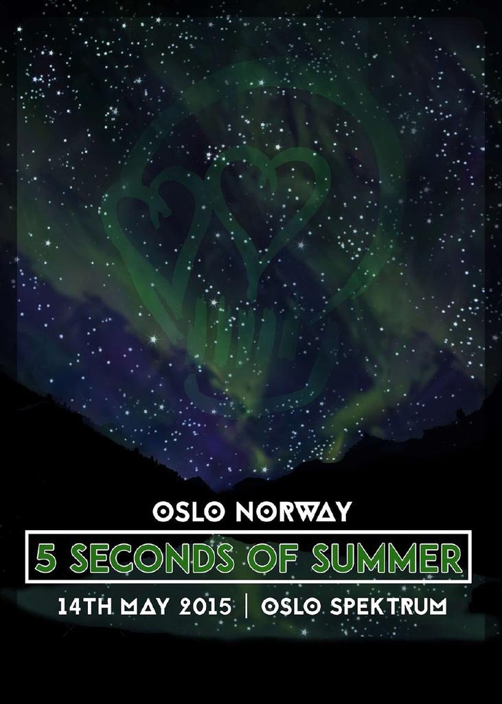5SOS's tweet image. OSLO
14.05.15
Designed by Naomi Bradshaw