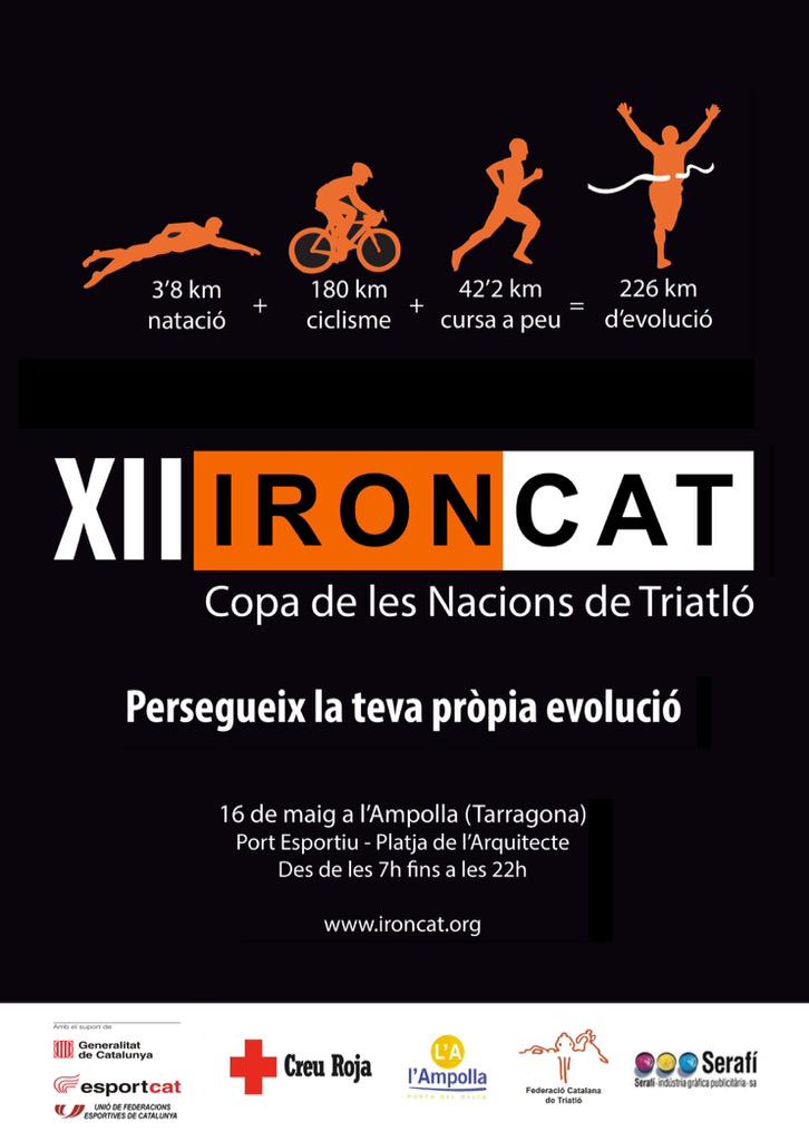 trivalli's tweet photo. RT @trifabian: 3 days... #IRONCAT2015 #ironman http://t.co/YxquUybl8a Ánimo a todos cracks. A ver si traemos la medalla de campeones.