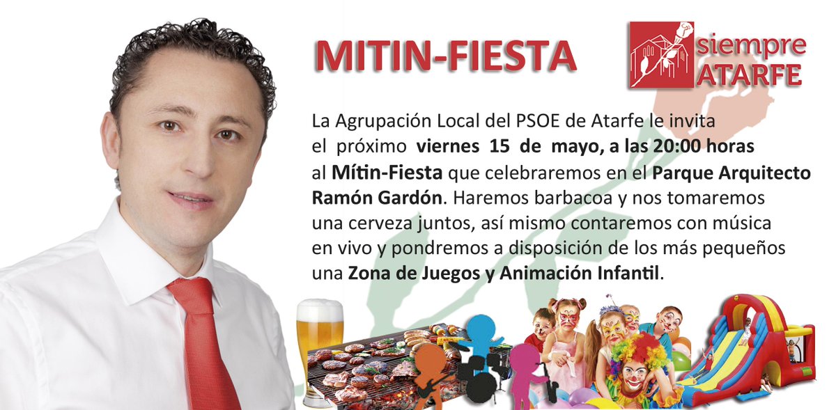 OscarAtarfe's tweet photo. Hablar por rrss está muy bien, pero también nos gustaría dialogar propuestas e ideas cara a cara! #Atarfe #YoConOscar http://t.co/HX41oJFkpN