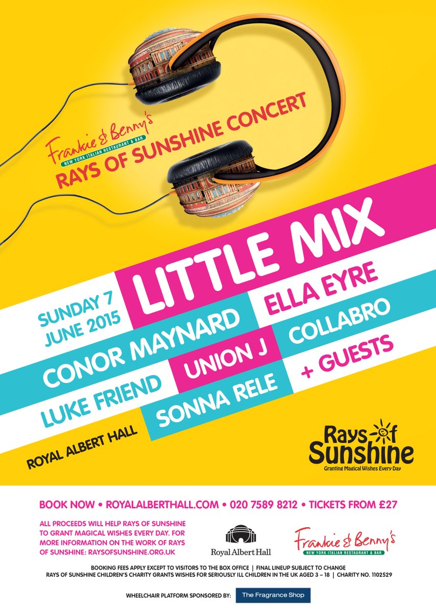 RaysofSunshine's tweet photo. Want to #WIN tickets to our #SunshineConcert? Keep your eyes peeled for details of our #SunshineComp at 12pm today http://t.co/EeeCQTsbBB