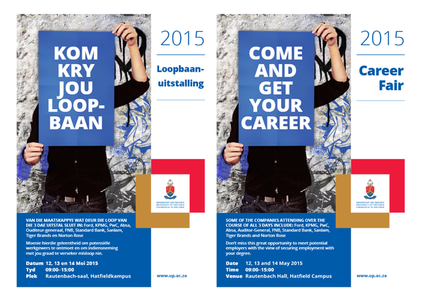 Do not miss out on the University of Pretoria Career Fair tomorrow!
To stand a chance to win an amazing prize.