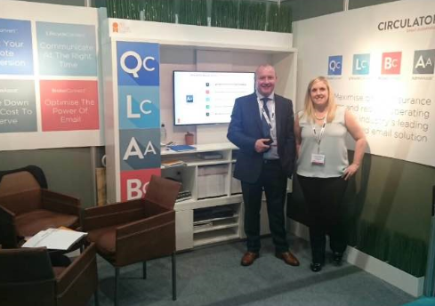 CirculatorHQ's tweet image. Great Buzz around our stand at G54! Come over and have a chat with Claire and Don! #BIBA2015