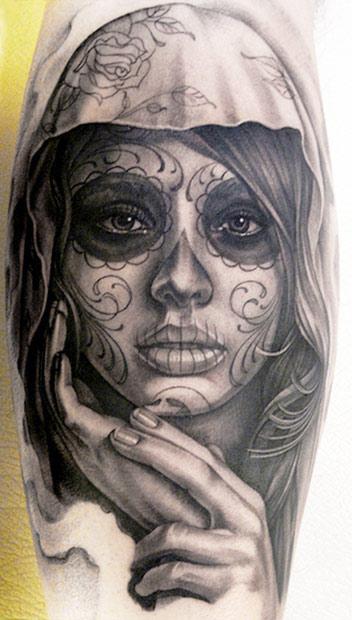 promobonuscodes's tweet photo. Realism Muerte Tattoo by Eric Marcinizyn - http://t.co/Duy7L8z6Kx http://t.co/EvkrIZjKyw