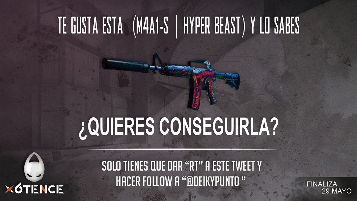HitShitGG's tweet photo. Una para gobernarlos a todos, M4A1S Hyper Beast FT, el S.W.A.G ha llegado y viene en forma de M4A1S ! @teamx6tence http://t.co/orRZGWN2uc