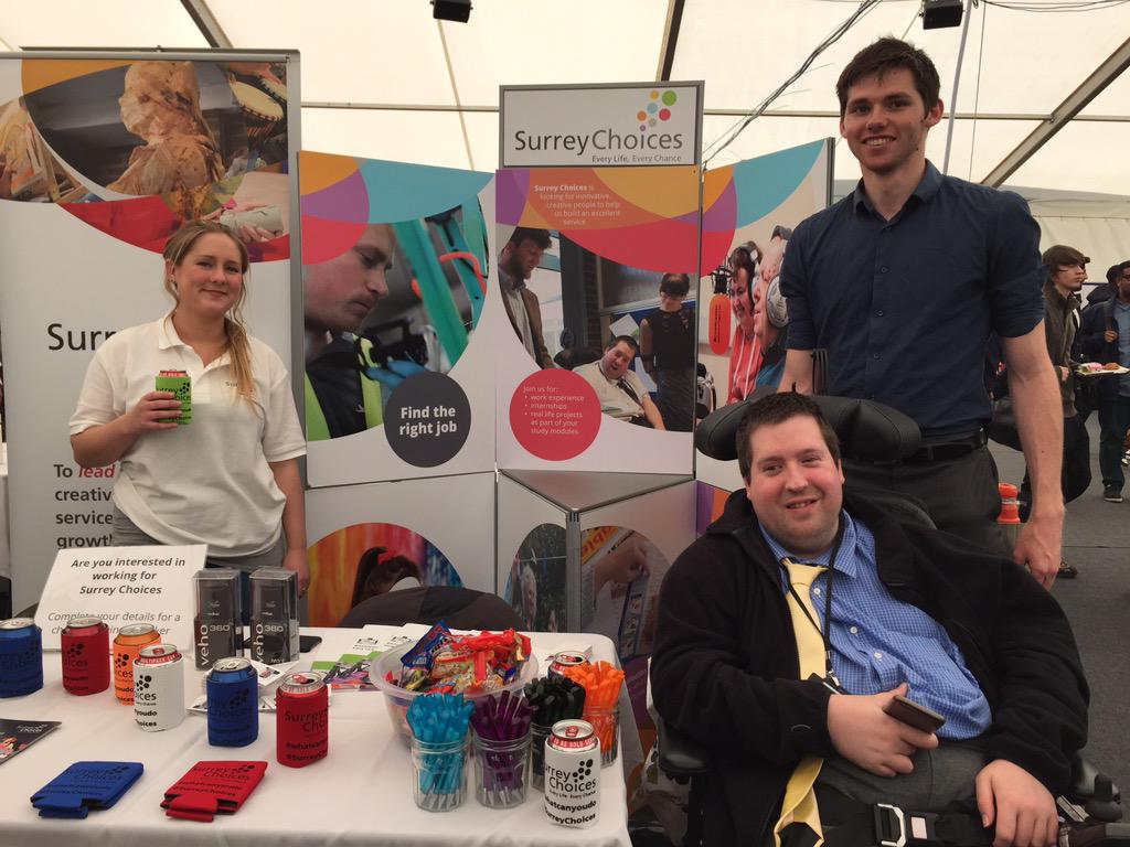 SurreyChoices's tweet image. Busy @UniOfSurrey Graduate Fair. Come and see us - great opportunities to take control of your future! #whatcanyoudo