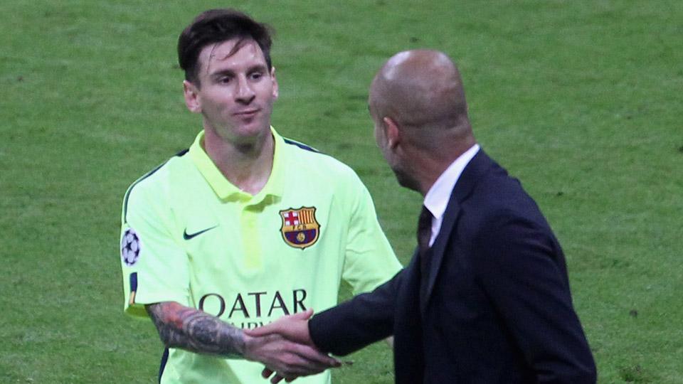 Bayern manager Pep Guardiola says Lionel Messi is the best player of all-time on.si.com/1JH2tVf