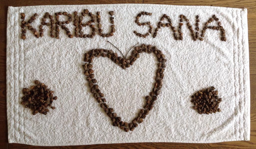 PaulONsafari's tweet photo. These are the words that receives you at #lemalacamps Kuria Hills camp in Serengeti. Surely a great location... http://t.co/5qIqNUamHH