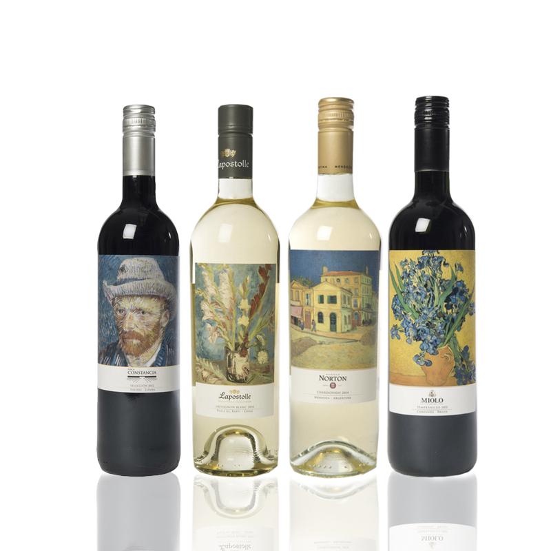 SpecialBite's tweet photo. Bestel deze unieke Vincent van Gogh-wijnen uit de World Business Class van KLM. http://t.co/tPPog7kBfQ http://t.co/8k6SSBJ1tf