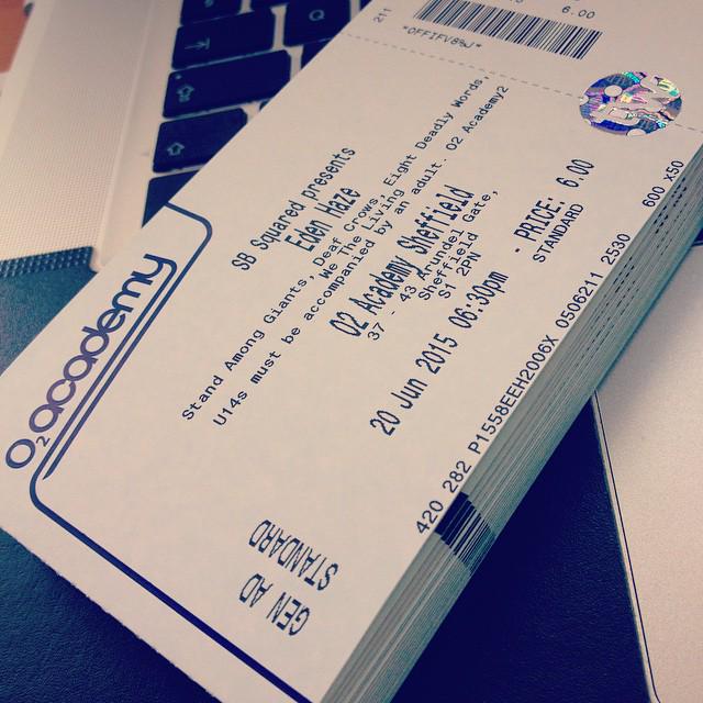 DeafCrows's tweet photo. Get 'em while they're HOT! Gonna be a big @O2academysheffield show for us, msg for your tix. Peace, DC x #DeafCrows http://t.co/atbpAQRw4c
