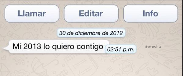 versoshits's tweet photo. ¿A quién no le gustaría recibir un WhatApp asi? http://t.co/6h7oaoZYBL