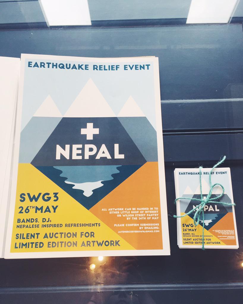jayemercury's tweet image. So happy to have the posters and flyers! Thank you Alan @WakeupAdvice and @ThePrintBox 🙌🏼 #Nepal #glasgow #fundraiser