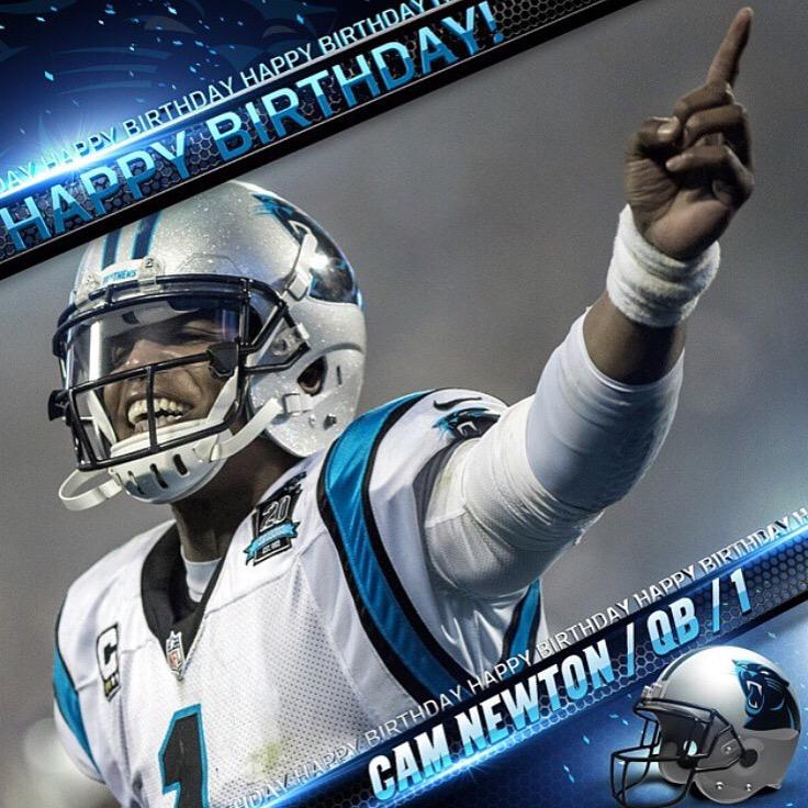 Happy 26th Birthday to the Carolina Panthers Cam Newton!    