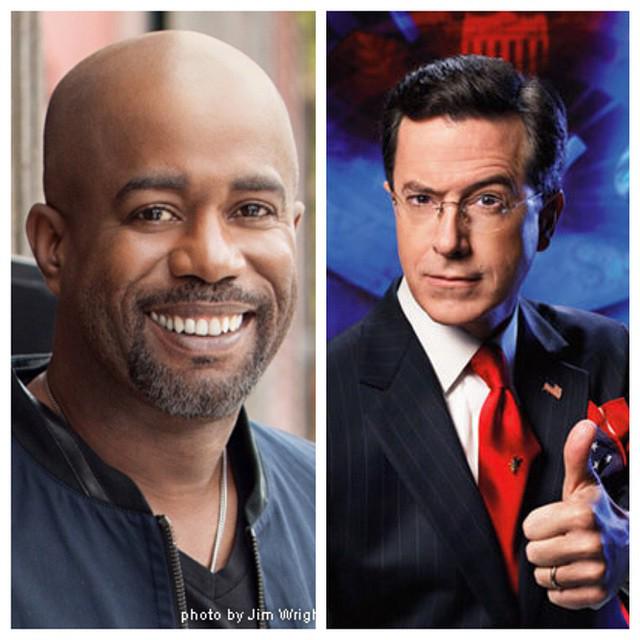 Happy Birthday to both Stephen Colbert and Darius Rucker!: 