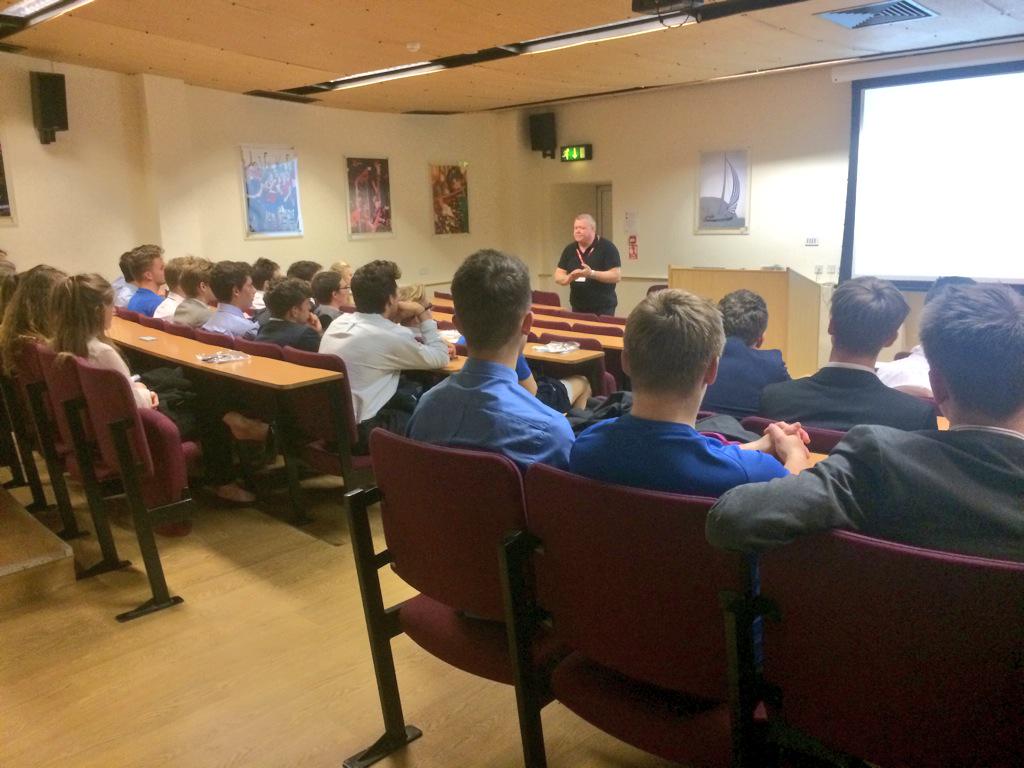 Barry Evans from <a href="/LACAUK_LTD/">LACAUK</a> gives the U6th a an important message about drugs education.