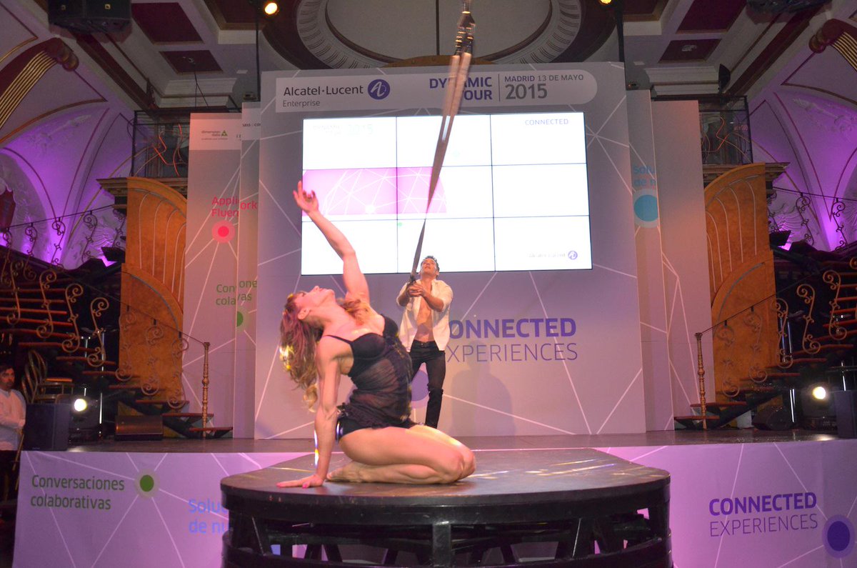 CPDs, economistas… y ¡acróbatas! #DT15ALE <a href="/ALUEnterpriseES/">ALUEnterpriseES</a> <a href="/masscommInnova/">Masscomm</a> <a href="/ItanciaEspana/">Itancia España</a> @DimensionDataES