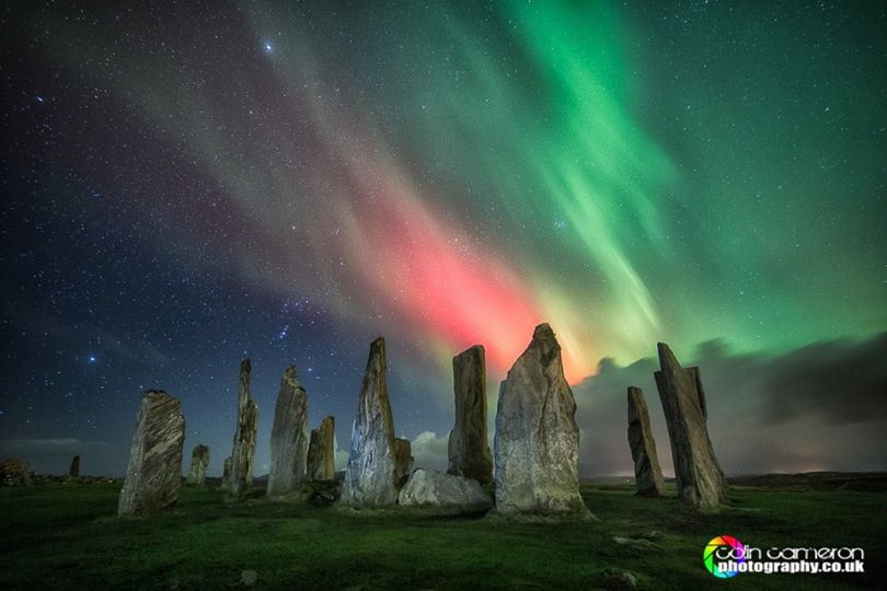#WeirdWorldWednesday Callanish Stone Circle on the Isle of Lewis. Double whammy with the Northern Lights.