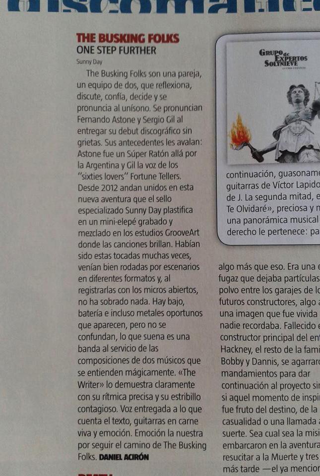 Janetheplanett's tweet photo. Reseña de "One Step Further" de @TheBuskingFolks Folks​ en @ruta66mag http://t.co/4nTL4Vn7PQ