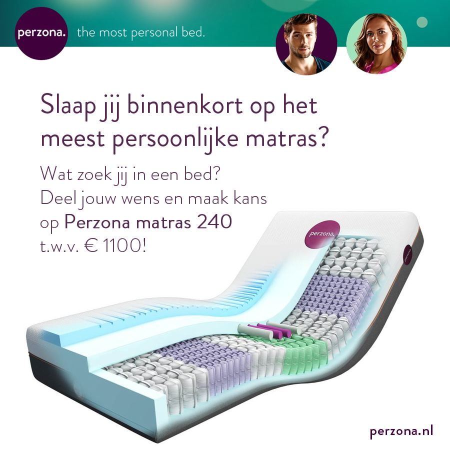 PerzonaNL's tweet photo. WIN | Wat zoek jij in een bed? Deel jouw wens en maak kans op Perzona matras 240 op Facebook https://t.co/i5reRxvT8R http://t.co/1wfRvyFAFf