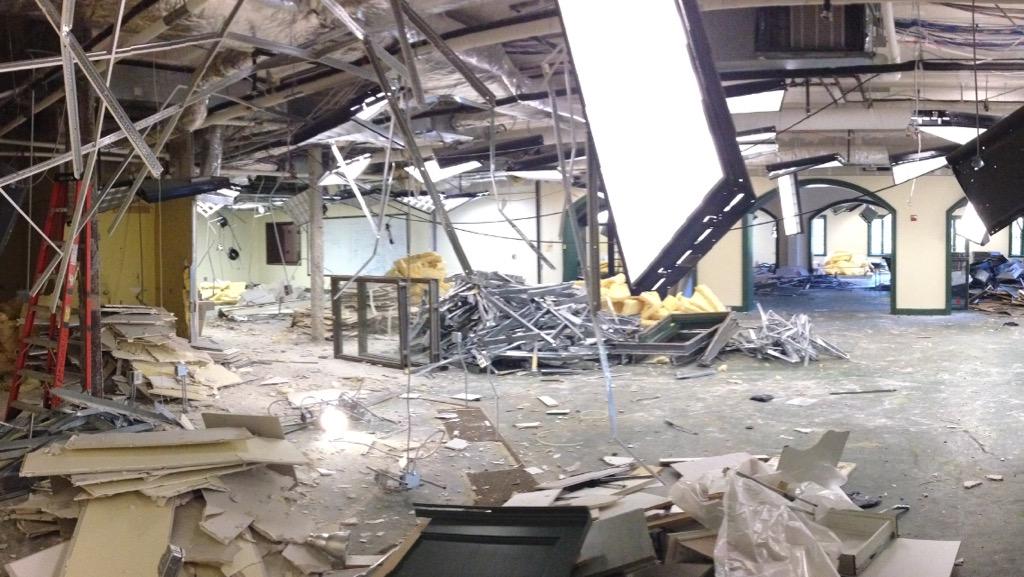 jeddaustin's tweet image. Media Center is looking a little rough these days... #trinitylearns #trinitylearningcommons