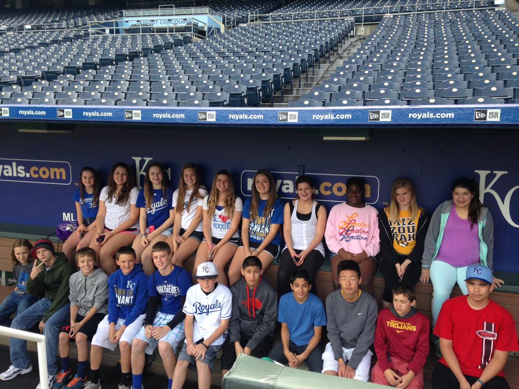 YoMissWalter's tweet photo. Afternoon session in the Royals dugout! #SVMSft2k15 http://t.co/8t5j3kwNjb