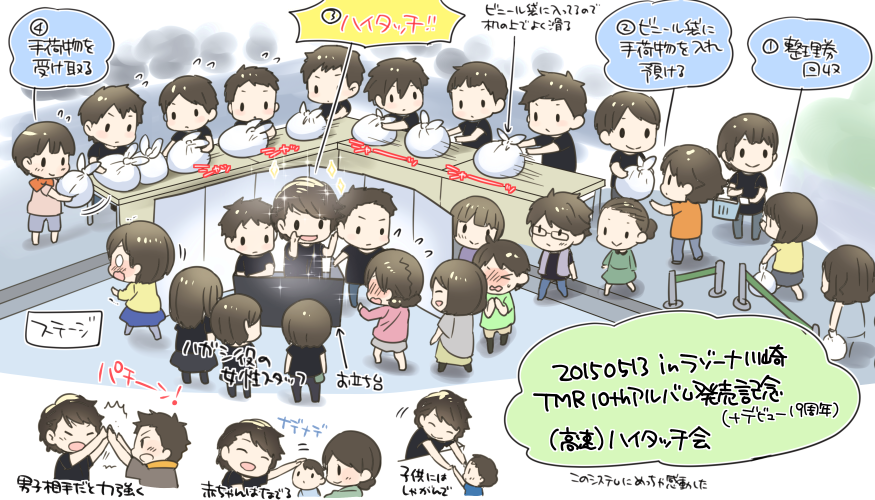 Tmr高速ハイタッチ会 驚異的な工夫を描いたイラストに感動する人続出 Kai You Net