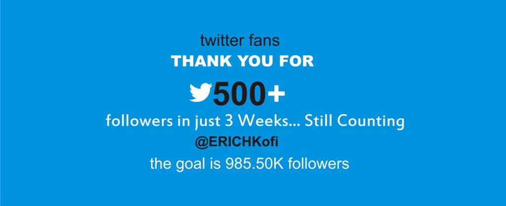legendarykofie's tweet photo. A MOMENT TO SAY #THANK YOU TO ALL MY 500+ TWITTER #FOLLOWER.@ERICHKofi >WITHOUT U AM ZERO< http://t.co/GBbAwa8bpV http://t.co/iLePha40mM