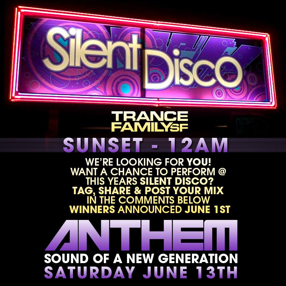 ClockworkEventz's tweet image. Calling ALL DJ's!! Clockwork Events teams up with TranceFamily SF 
to host our first #SilentDisco @ #ANTHEMBayArea.