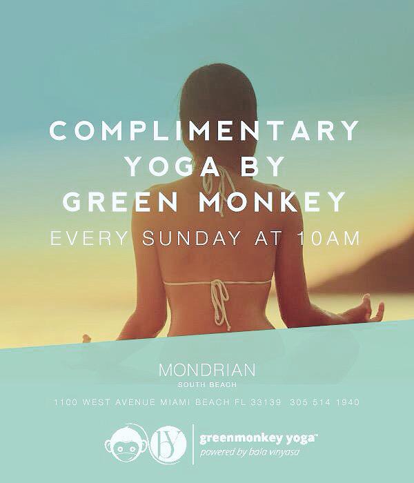 LaSavinaMiami's tweet photo. This Sunday: come to #yoga &amp; enjoy a healthy breakfast at #LaSavinaMiami! RSVP: mondrianpoolclub@mhgc.com http://t.co/3Sw1GCLEqi