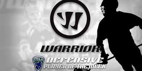 #MLL @WarriorLacrosse Defensive Player of the Week: <a href="/jwhite_11/">Joel White</a>. Highlights on #TheLocker: bit.ly/1AWFXCT