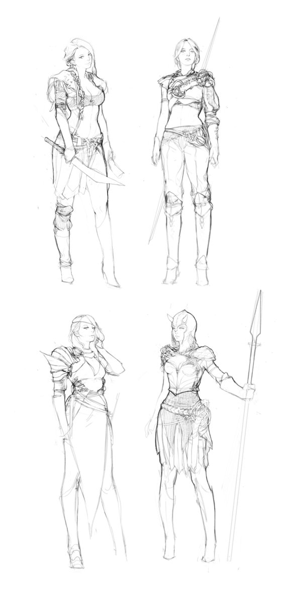 old and not so old girl sketches..... 