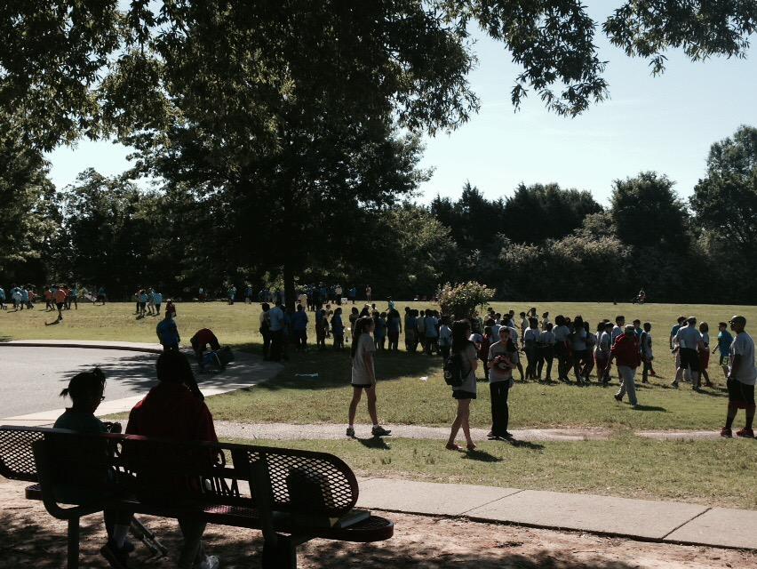 What a BEAUTIFUL day for Field Day at GMS!!! #redpride