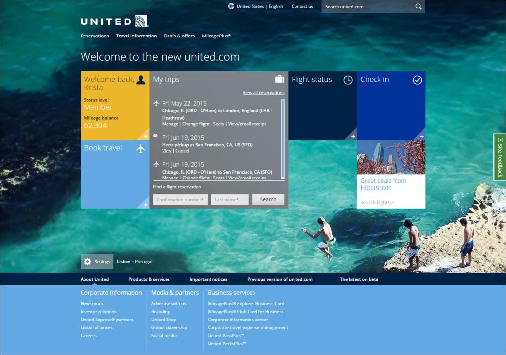 BoardingArea's tweet photo. United's Brand New Website - Quick &amp; Modern...What do you think??? - http://t.co/DMKwXJOfWD via @PointMe2Plane http://t.co/LWoFqQTBS5