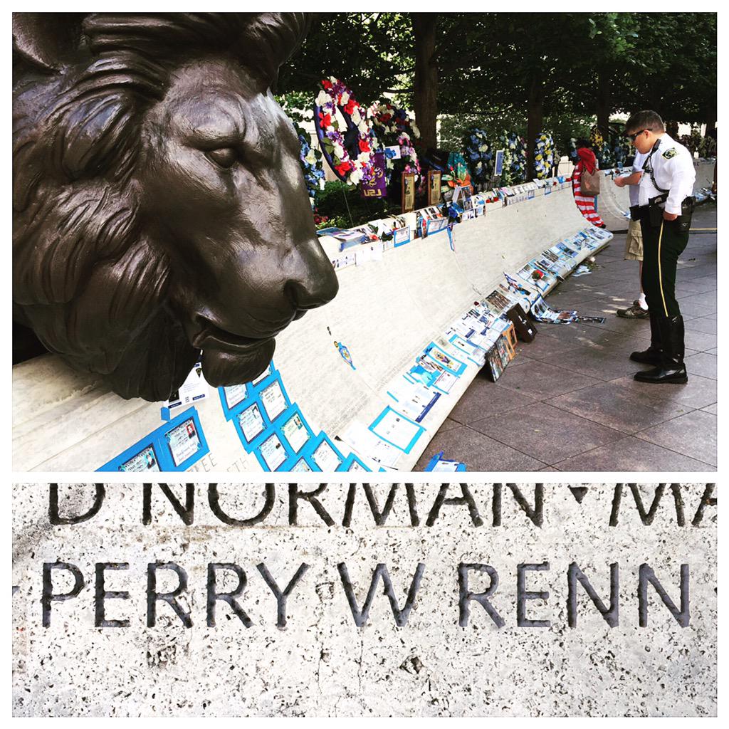 WizIndy's tweet photo. Officer Perry Renn. Etched in stone. Never forgotten. @WTHRcom @IMPD_News #PoliceWeek2015 http://t.co/OiyMIY99ie
