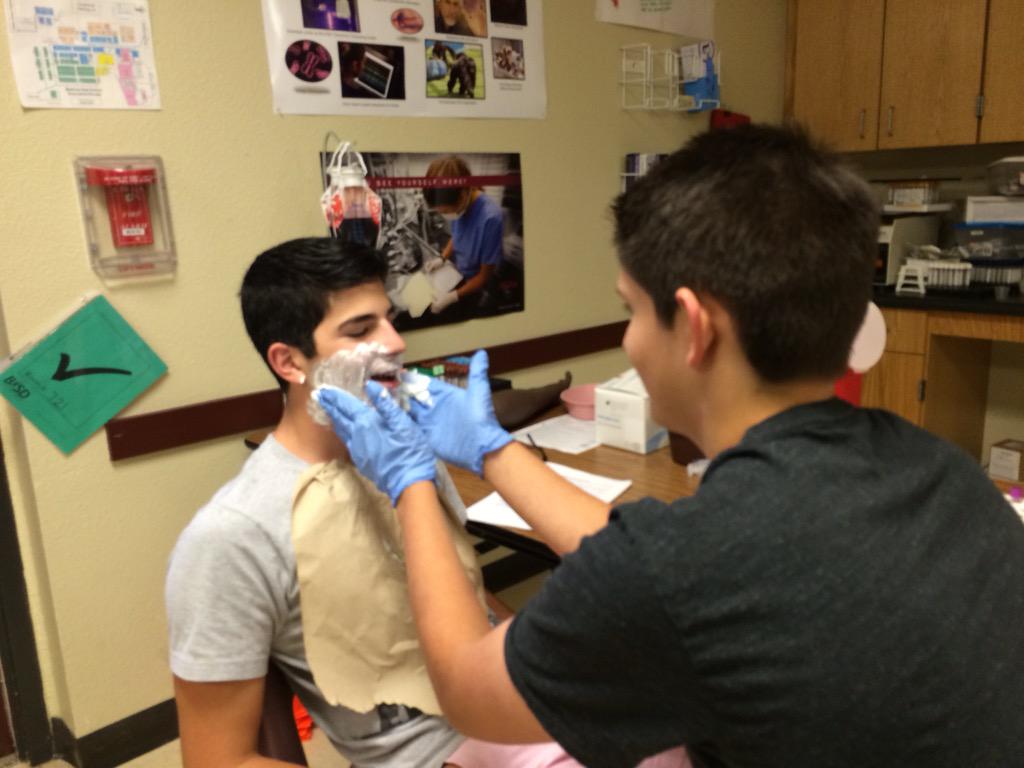 MrsLCherry's tweet photo. Guess which patient care technique we learned today @BastropHigh? @BastropHOSA http://t.co/Xq8jphlK5j