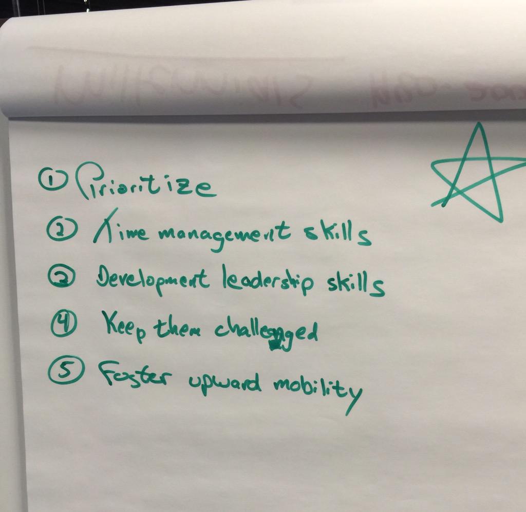 StevePBergeron's tweet image. Leading people in the #highskill #highwill quad. Campfire analogy. #fol2015 #conagra