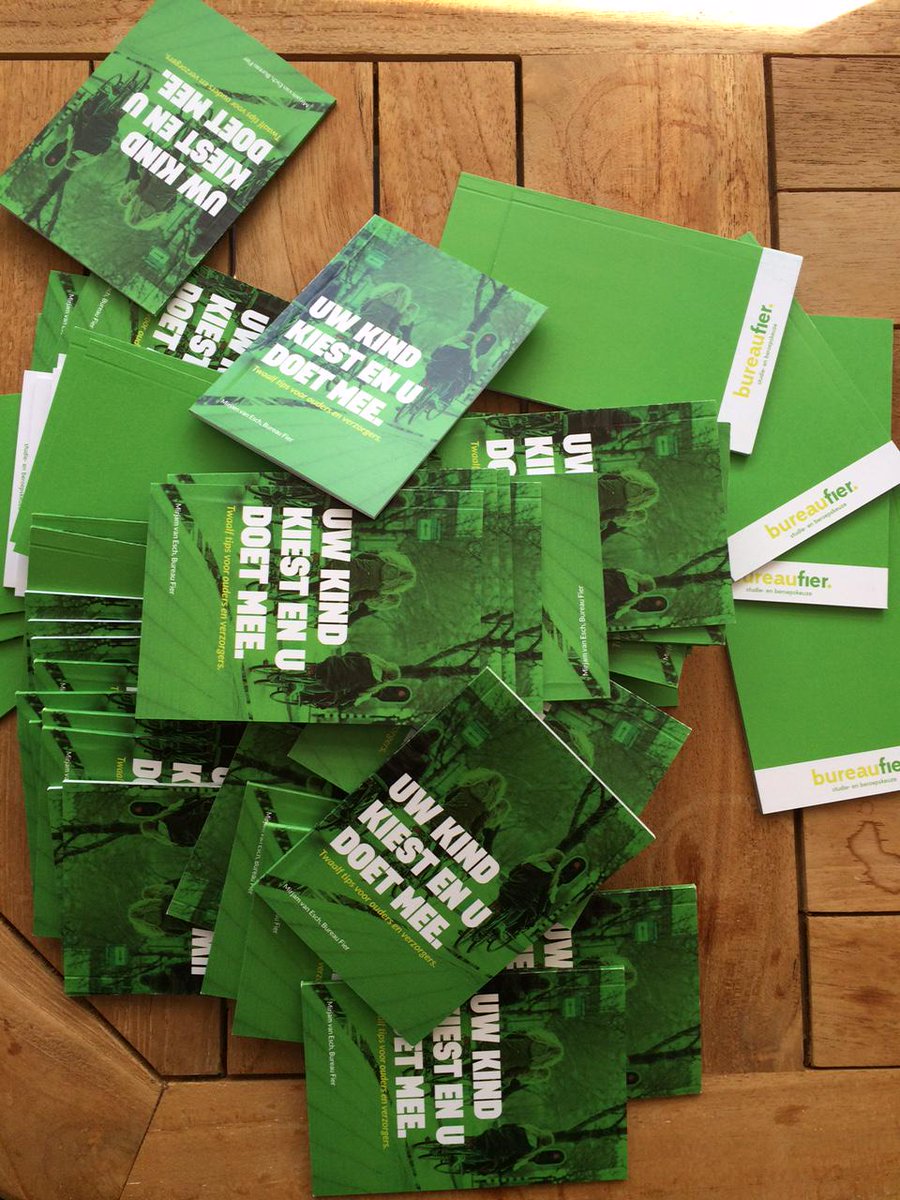 MirjamvanEsch's tweet photo. @FierBureau Bureau Fier heeft een boek geschreven over #studiekeuze.Speciaal voor #ouders. http://t.co/bRM6FTXon4 http://t.co/ZPzheNM0dA