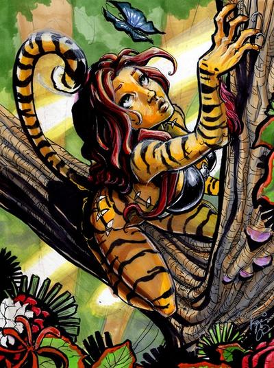 "Ooo, a butterfly. ."