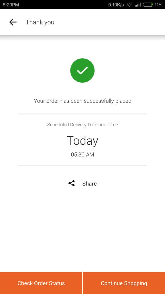 sshanupt's tweet photo. @Grofers seriously, u guys are going to deliver me groceries today at 5:30 a? Isnt that already past?  N y 5:30a? http://t.co/mDVC1ZV8uR