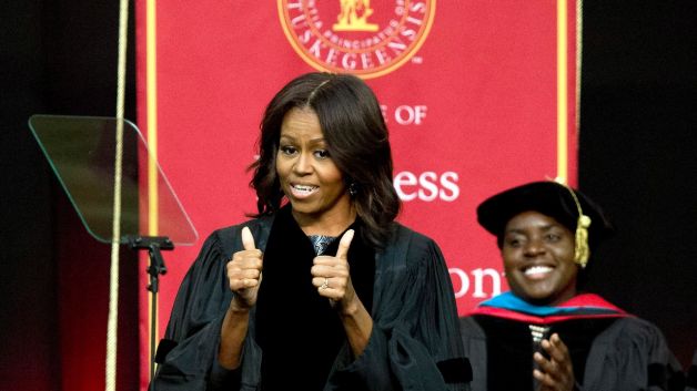 BET's tweet photo. Watch Michelle Obama’s courageous speech at a legendary HBCU.

http://t.co/GV2Cw9HYFL http://t.co/KHdXedgu2l