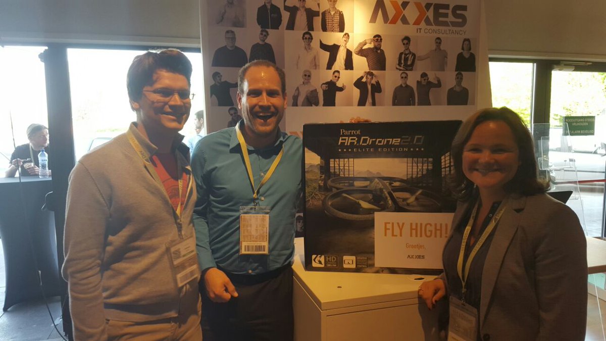 Axxes_IT's tweet photo. Gongrats @mstaessen! Have fun with the drone! Fly high #techorama http://t.co/sGweHhxc3y