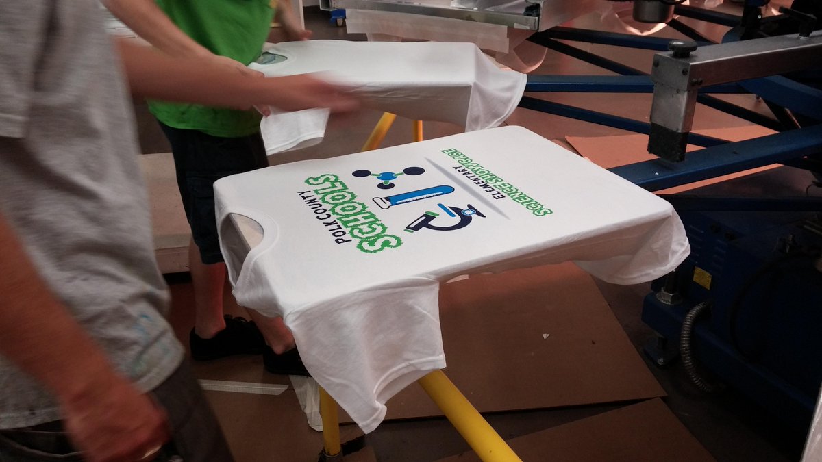 image_depot's tweet photo. Polk County Schools Science Showcase shirts fresh off the press! http://t.co/CsYm3BxYIV