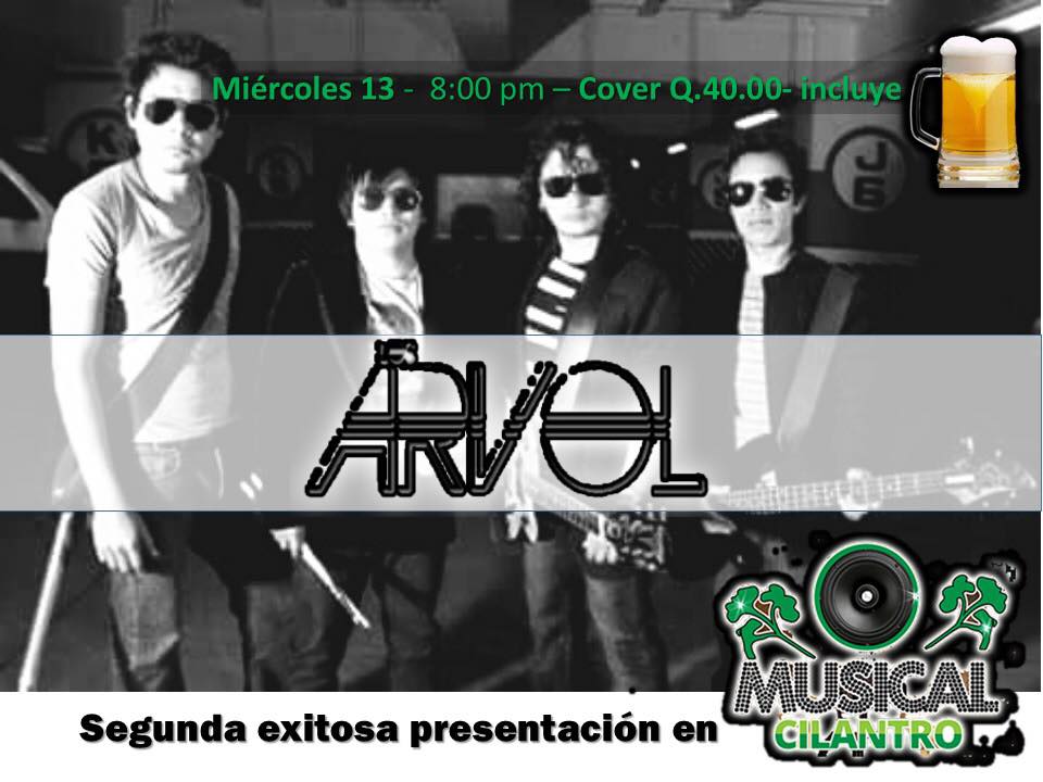 Los_Arvol's tweet photo. amigos de la costa sur nos vemos por la noche hoy 13 de mayo #AlCilantro #Reu http://t.co/GIUK636XVD