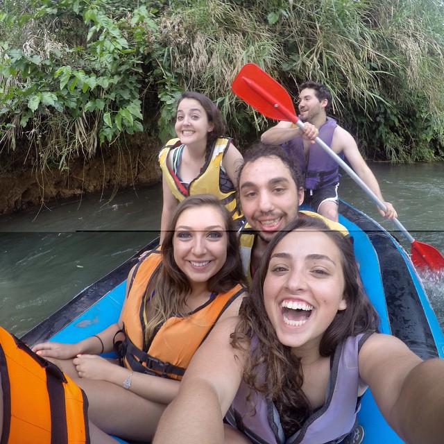 shorashim's tweet photo. Rafting on the Jordan River=Not too shabby! #Taglit #Shorashim #Bus506 photo credit: @shay_swerd http://t.co/D8cqnow2vd