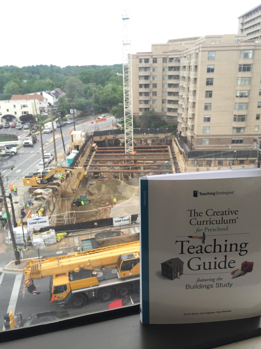 David10Graham's tweet image. My view reminded me of @TeachStrategies Buildings Study... exploring construction &amp;amp; engineering with preschoolers!