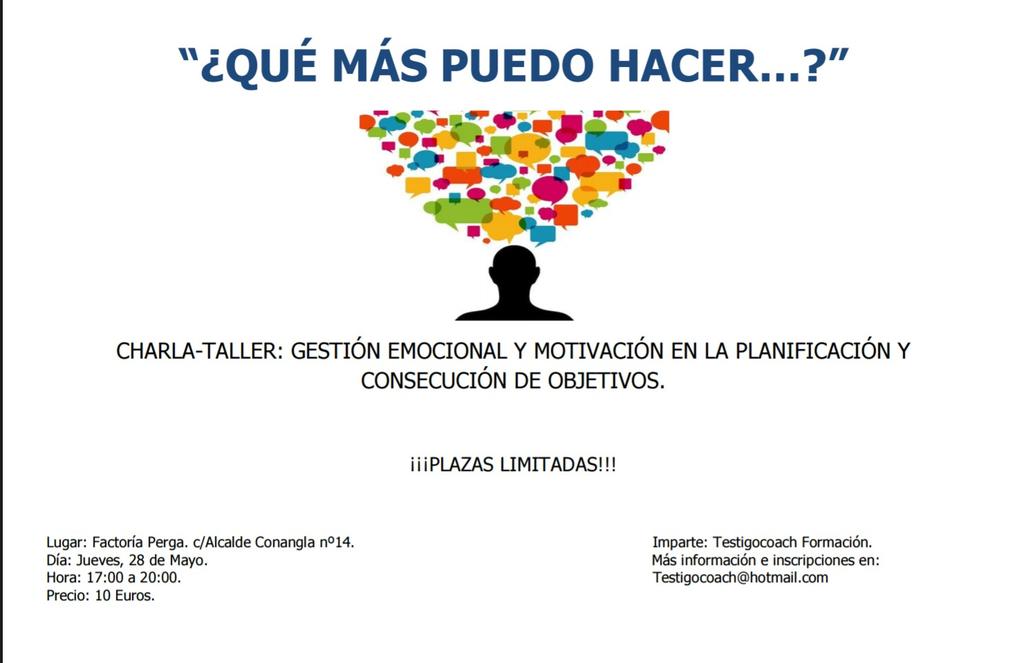FactoriaPerga's tweet photo. Gestiona tus emociones y motivación para conseguir objetivos. ¿Cómo? -> http://t.co/PNL6EJ8u1K