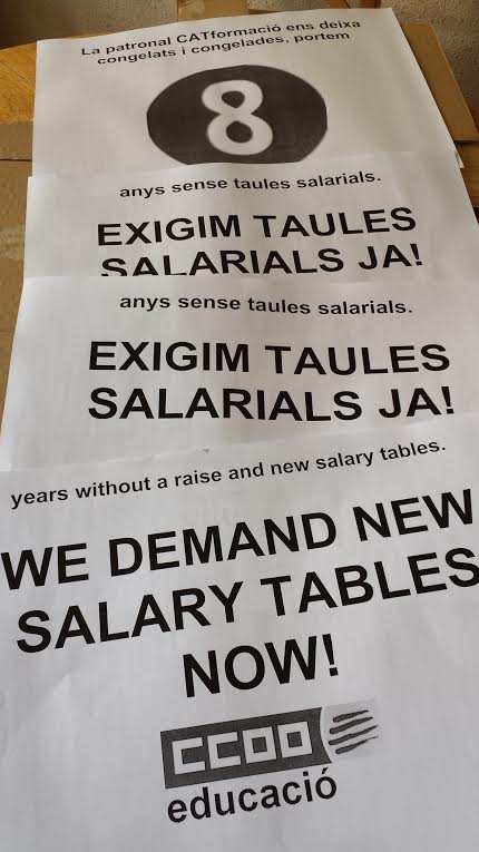 CCOONoReglat's tweet image. Falten dos dies! CONCENTRACIÓ: 15 de maig, 11h  EXIGIM TAULES SALARIALS JA!, C/ Roger de Llúria, 155 #TaulesSalarials