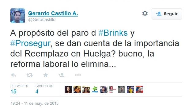 GAMBA_CL's tweet photo. Vicepresidente de Juventud RN criticó huelga Brinks/Prosegur. Además ama a Pinochet con locura http://t.co/HTwq0KBysd http://t.co/mYz2nLONxt