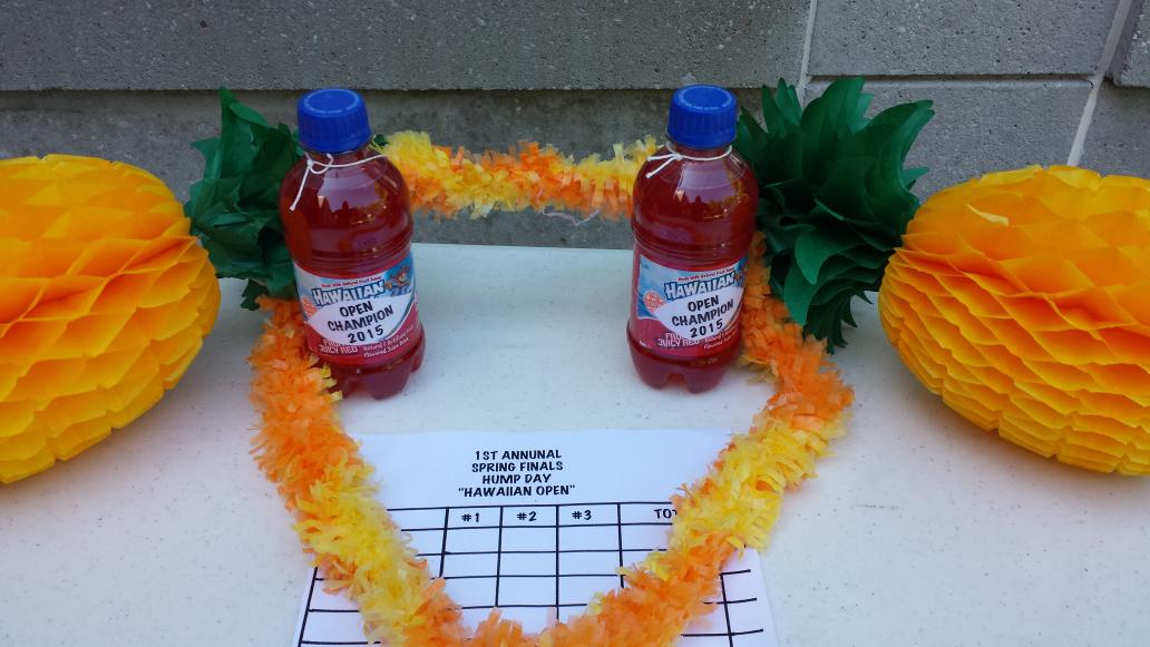 NWUSWIM's tweet photo. 1ST ANNUAL SPRING FINAL HUMP DAY "HAWAIIAN DISC GOLF OPEN" COMPLETE WITH HAWAIIAN PIZZA FROM PIZZA RANCH. http://t.co/SWrSzBLJQr